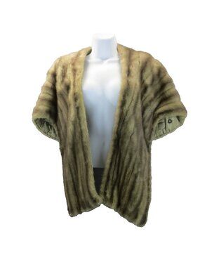 Vtg Beckman Furs LA 1950s Mink Stole Estate of Pin-up Model Adele Dolman